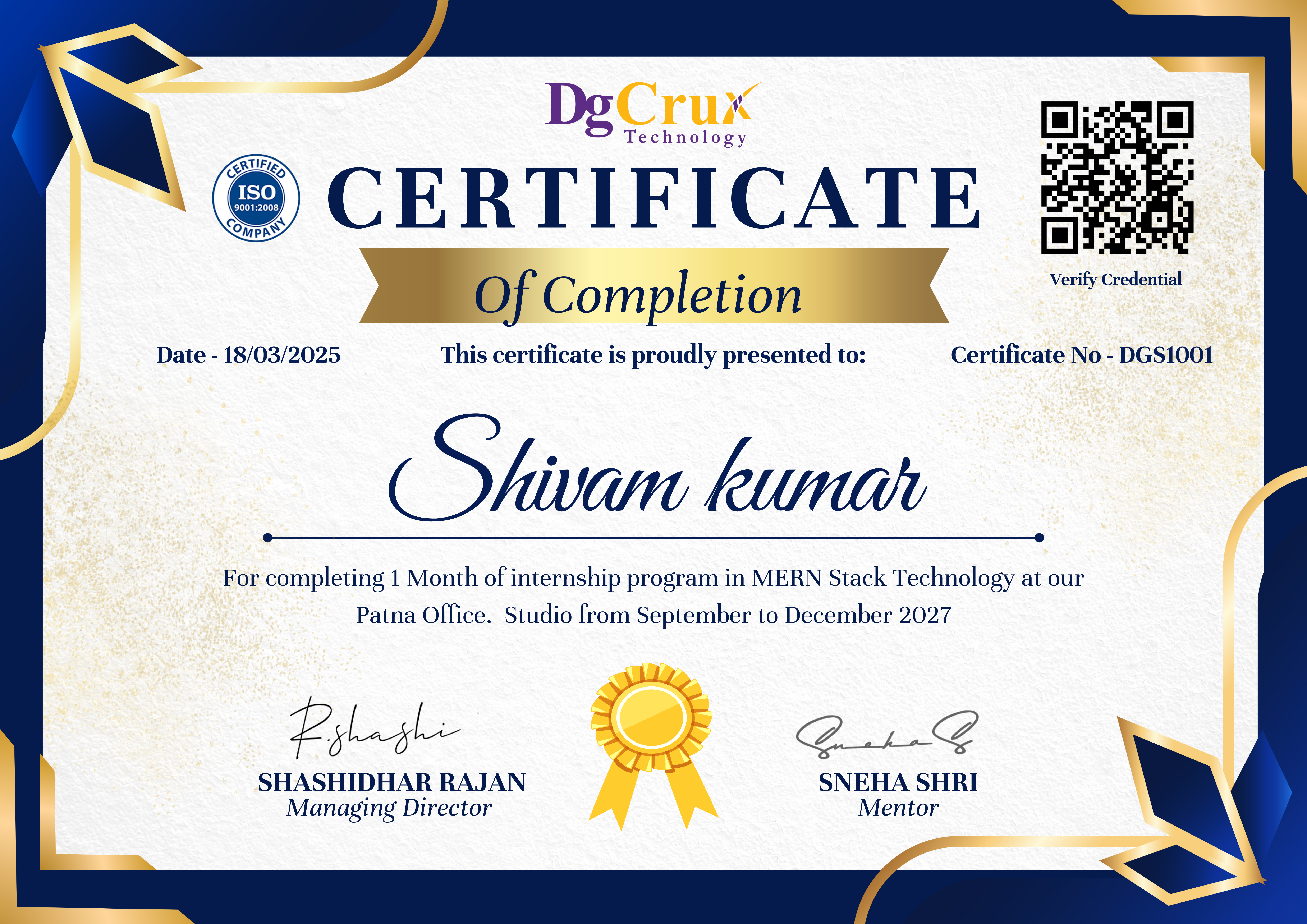 Certificate Preview