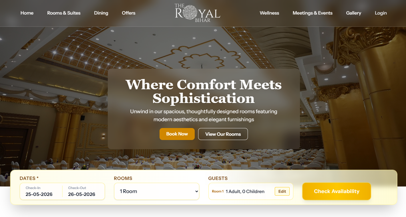 Hotel booking dashboard preview